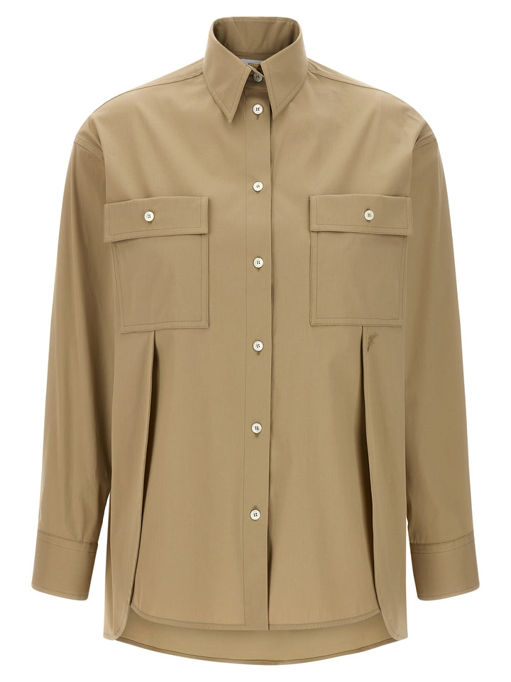 Ferragamo beige bomullsbluse