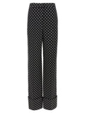 Valentino Garavani Bicolor Viscose Casual Pants