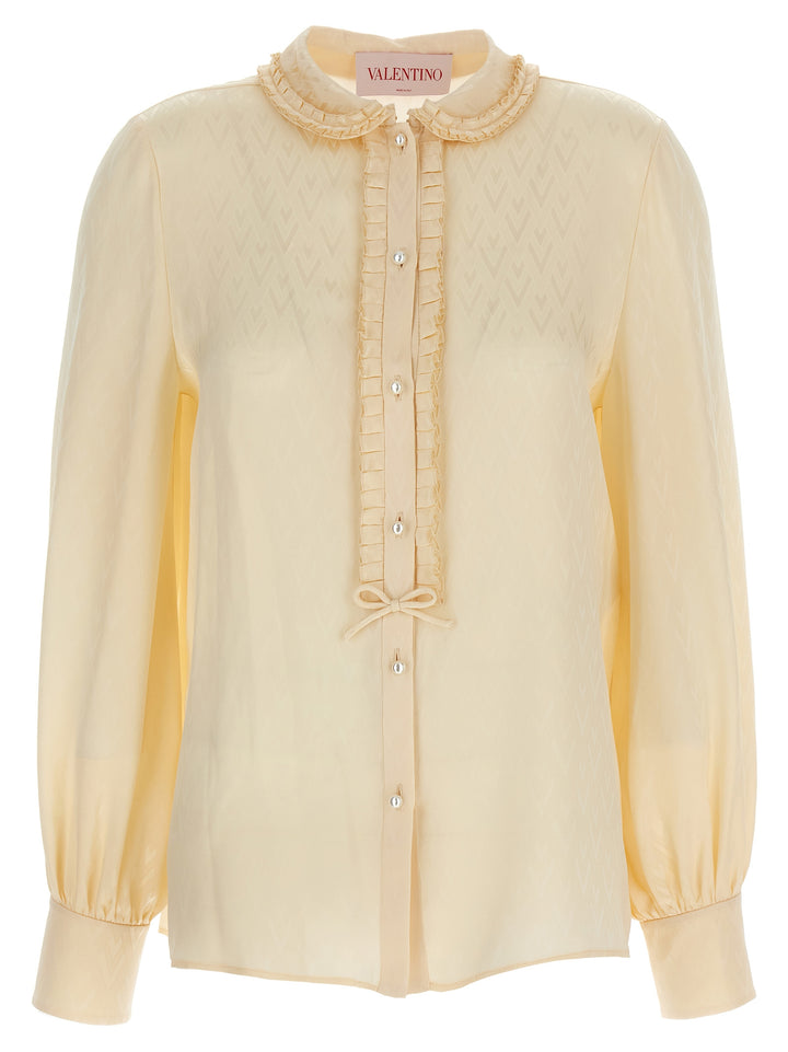 Valentino Garavani Beige Silkebluse