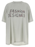 Balenciaga Gray Cotton T-Shirt