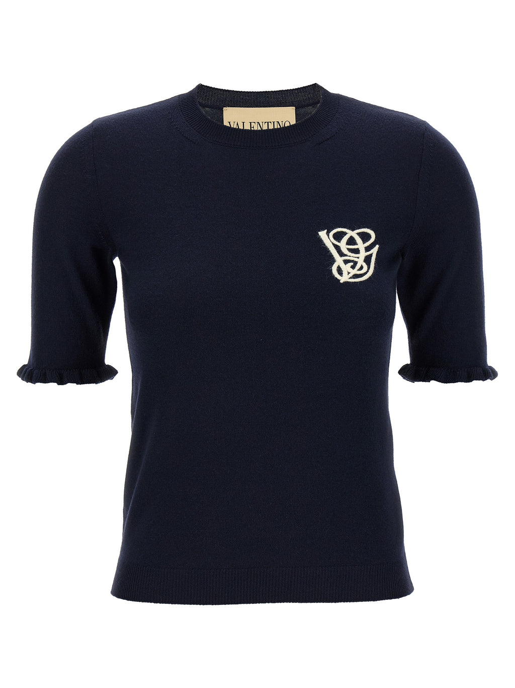 Valentino Garavani Blue Virgin Wool Sweatshirt