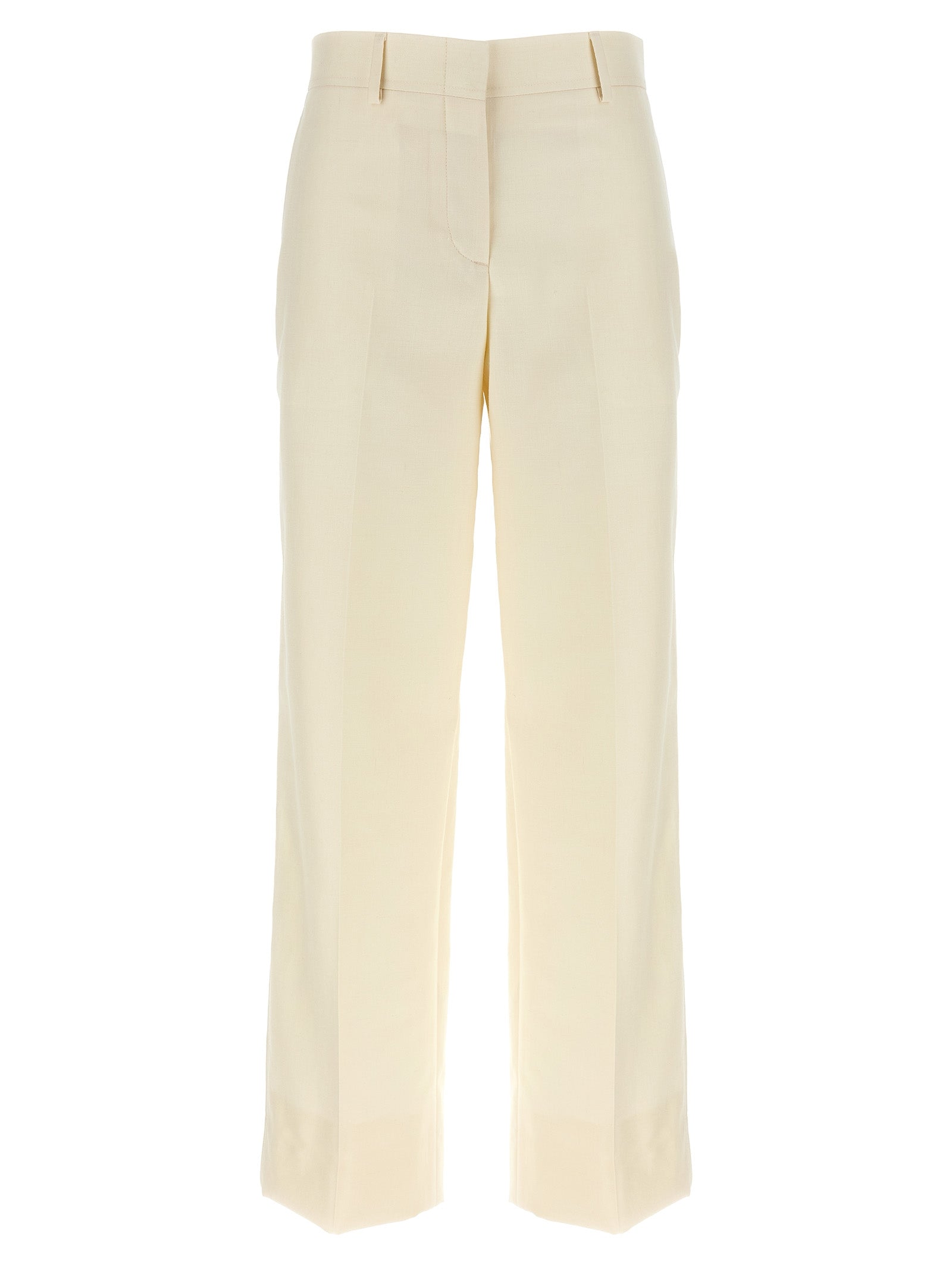 White Wool Dress Pants