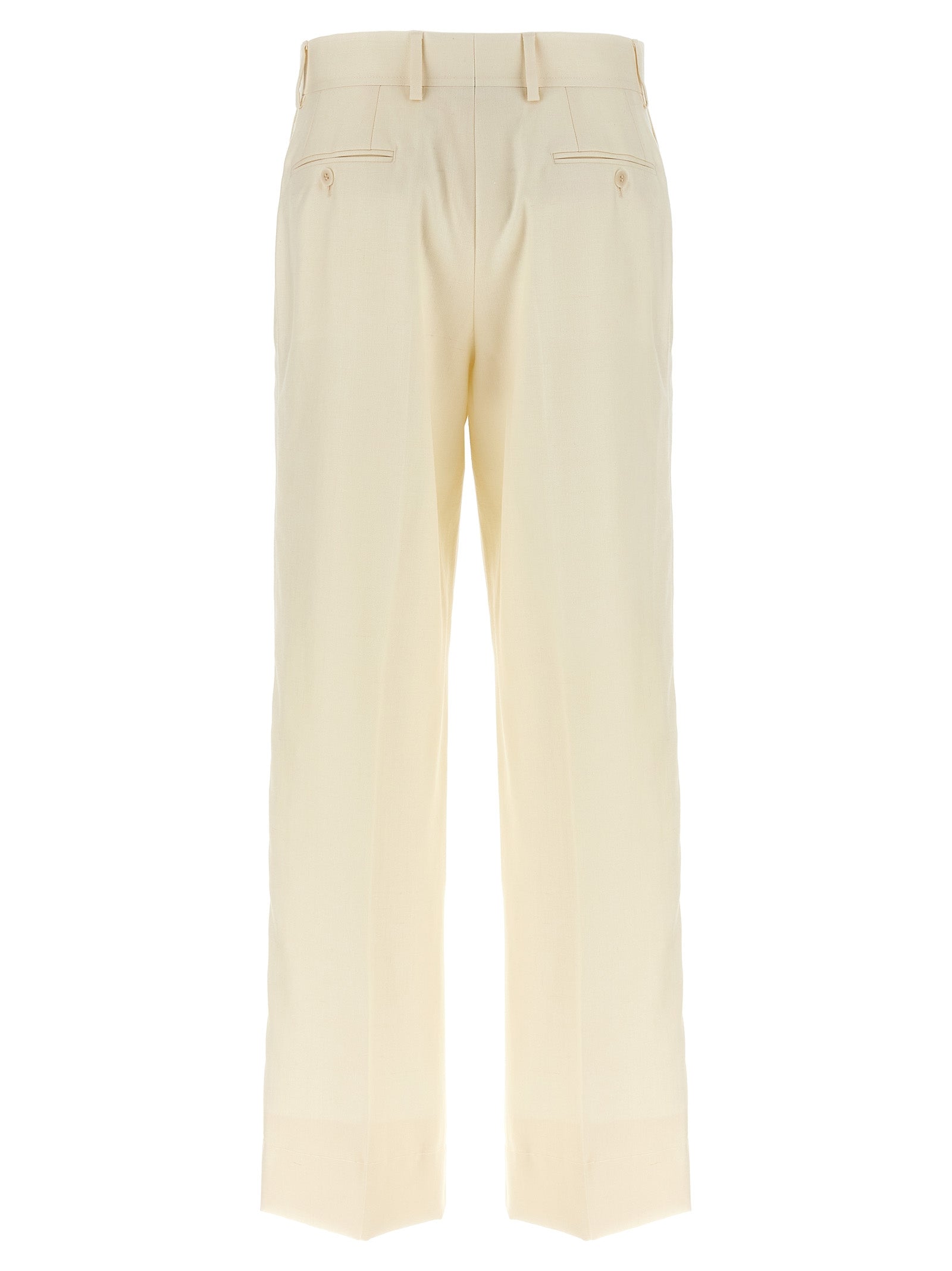 White Wool Dress Pants