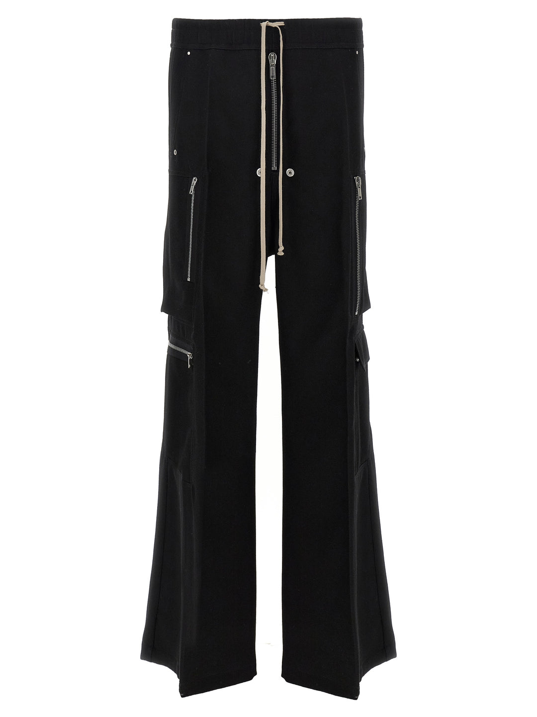Rick Owens sorte cargobukser i ull