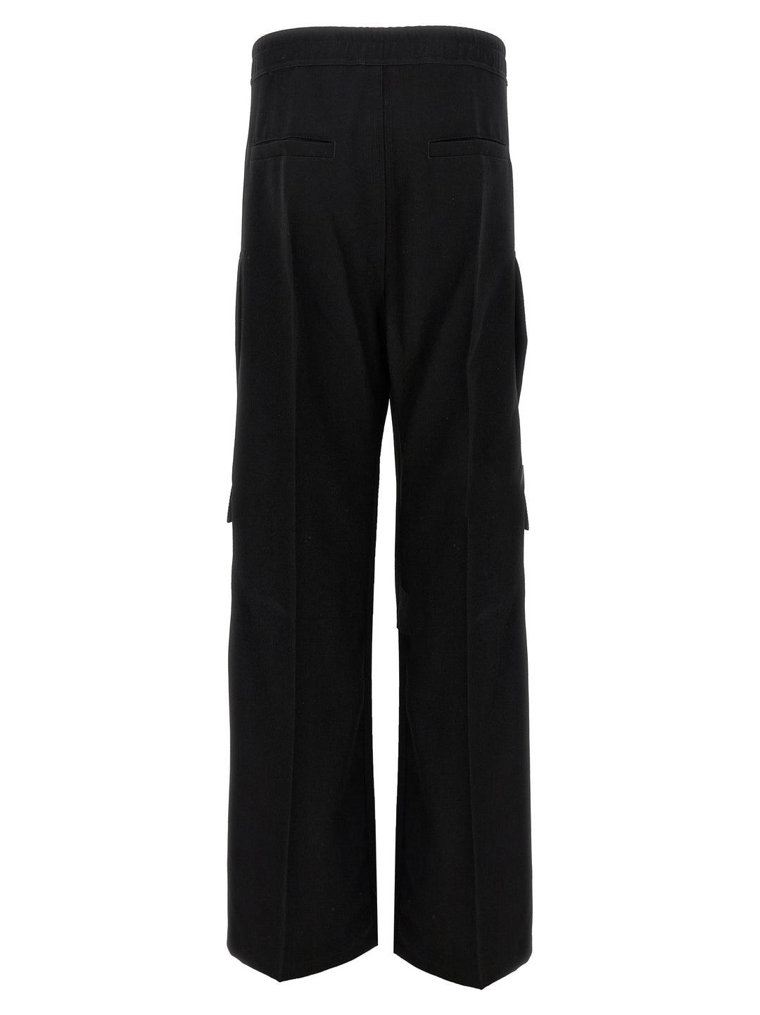 Rick Owens sorte cargobukser i ull