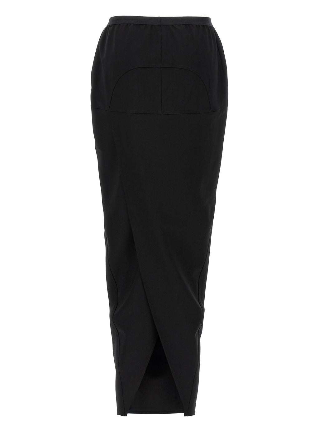 Rick Owens Black Wool Mini Skirt
