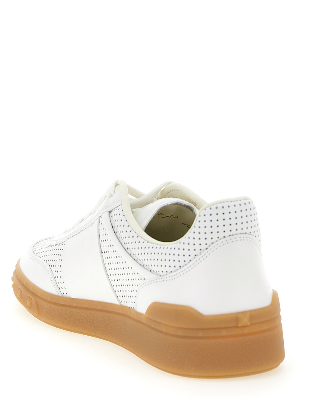 Valentino Garavani White Calfskin Low Top Sneakers