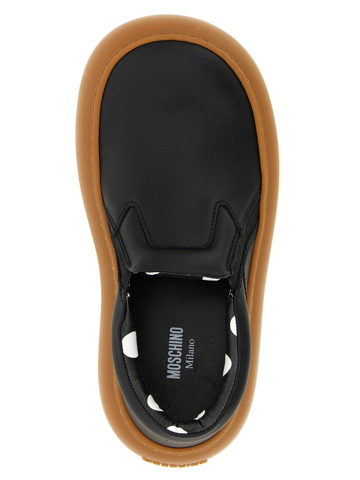 Moschino tykke sneakers i sort skinn