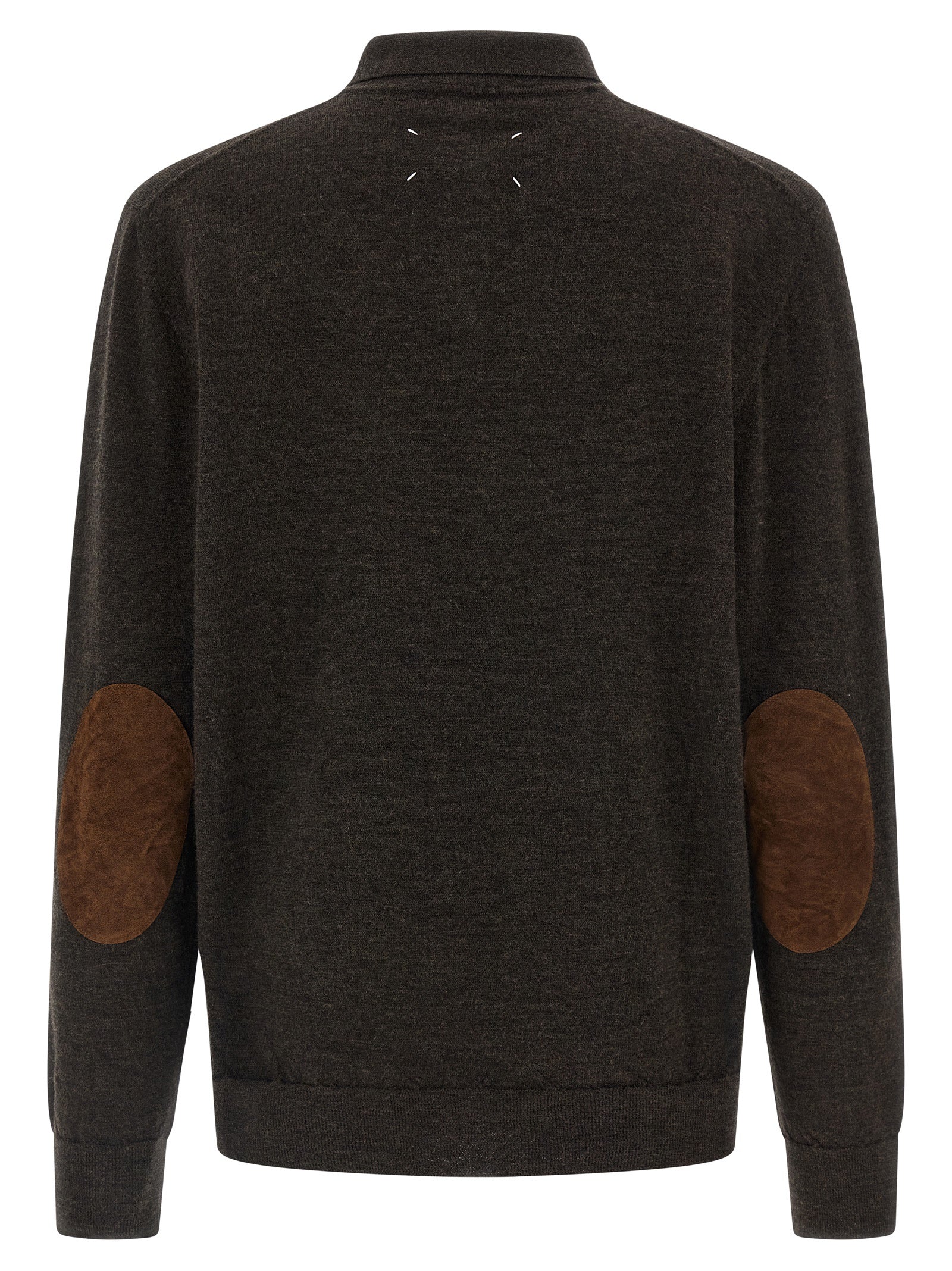 Brown Wool Polo Shirt