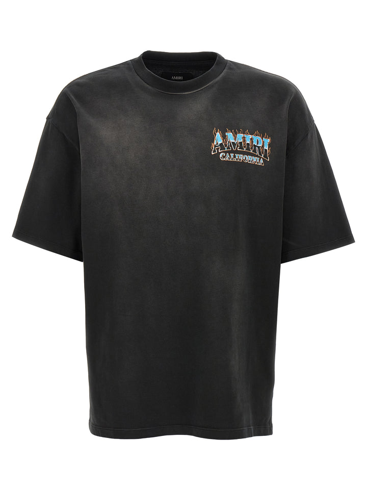 Amiri svart bomulls-T-skjorte