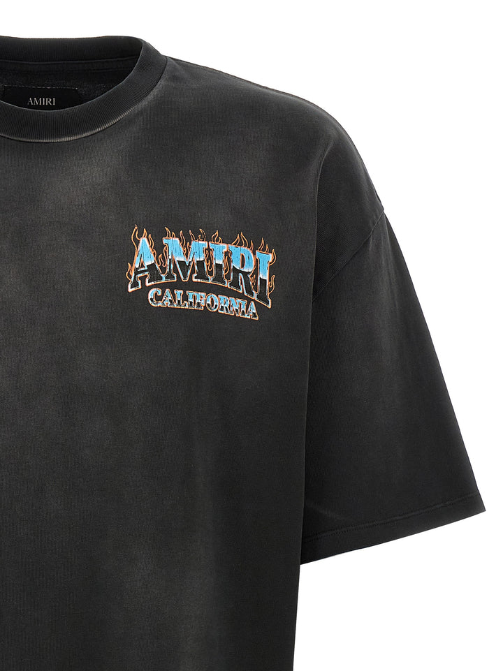 Amiri svart bomulls-T-skjorte