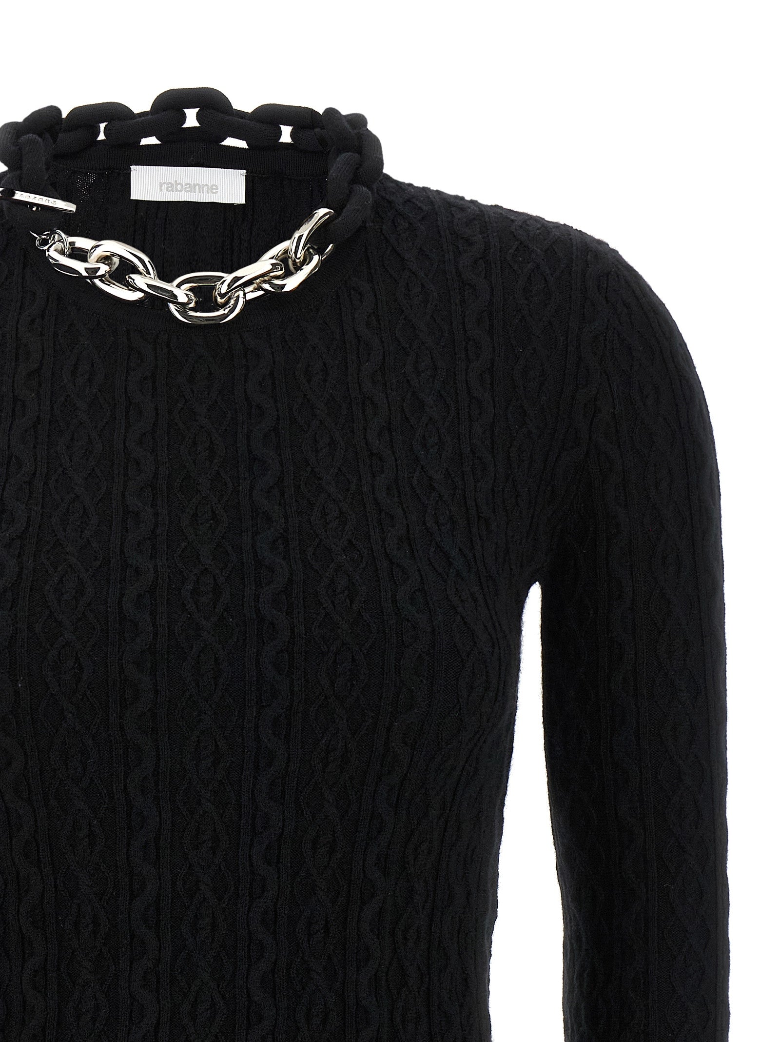 Black Wool Cardigan