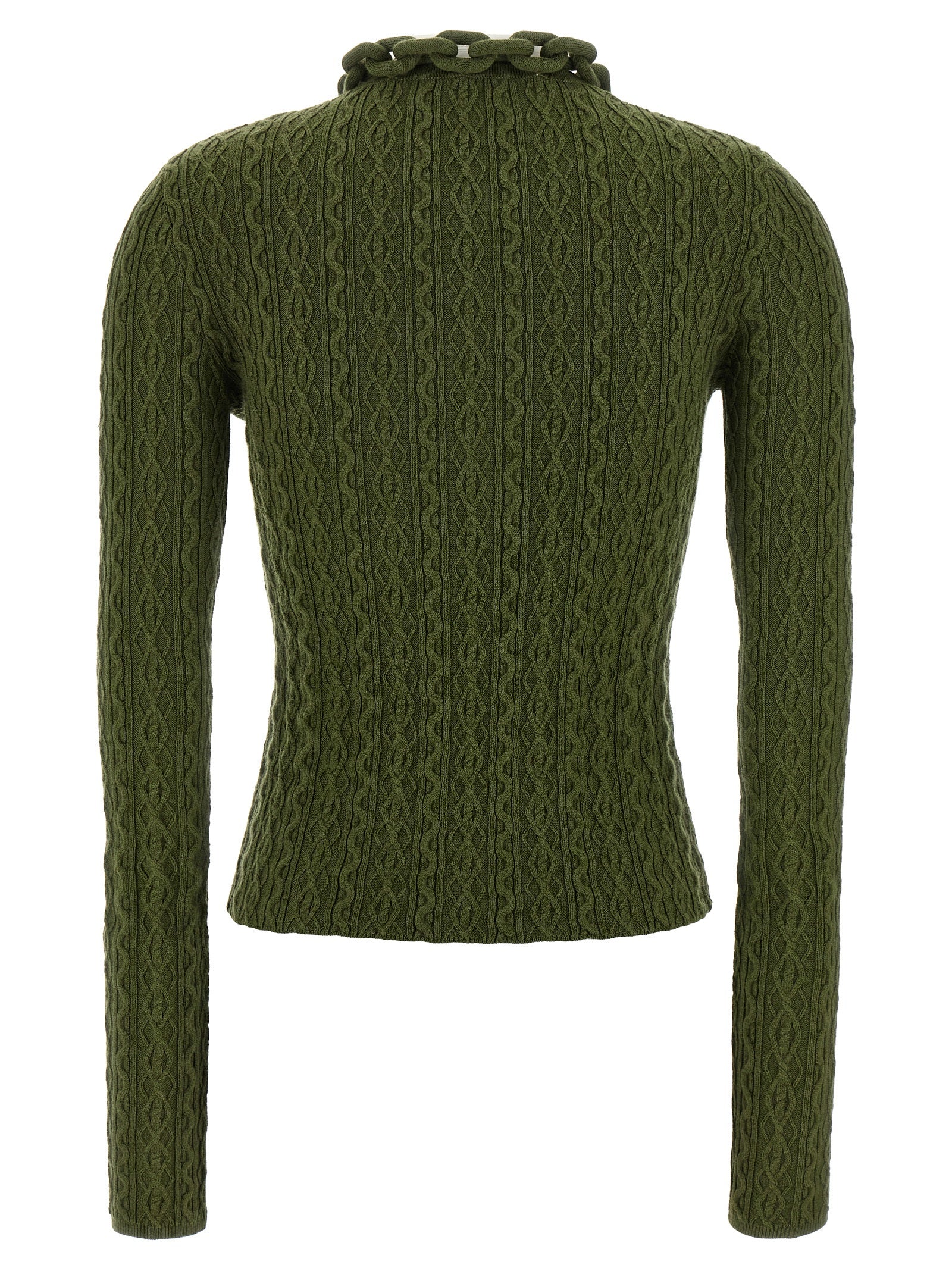 Bicolor Wool Cardigan