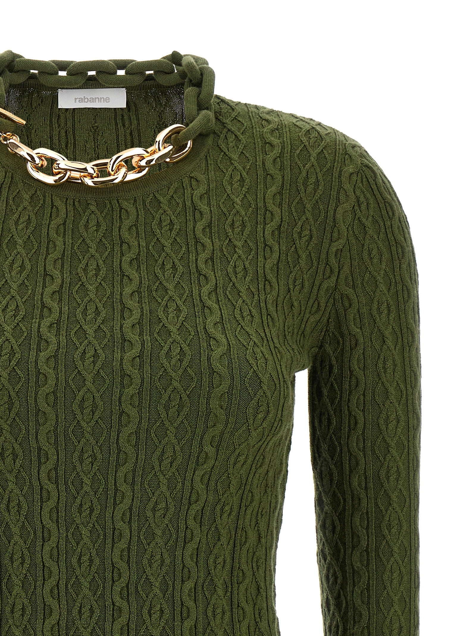 Bicolor Wool Cardigan