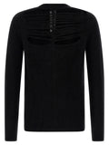 Rick Owens Black Wool Cardigan