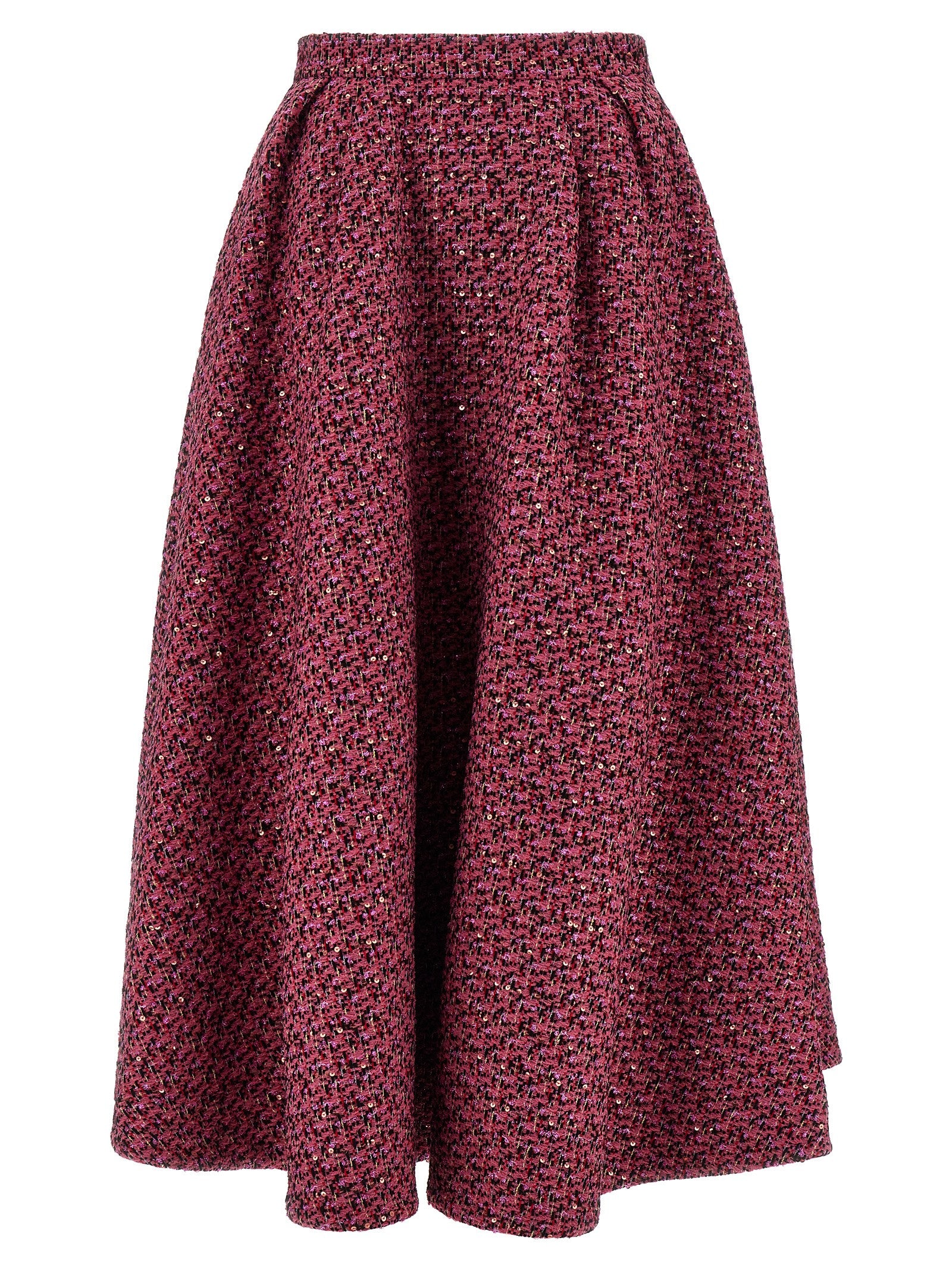 Multicolor Polyamide Midi Skirt