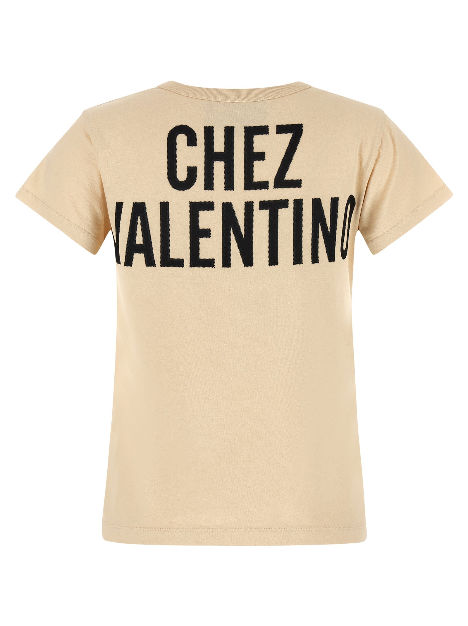 Valentino Garavani Beige Cotton T-Shirt