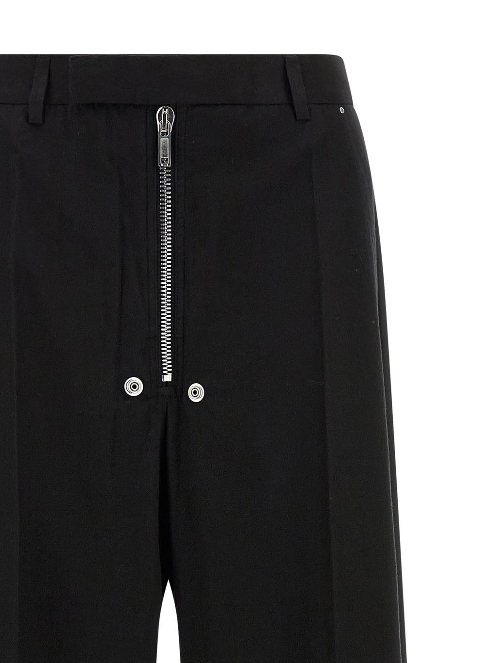 Rick Owens Black Cotton Pants