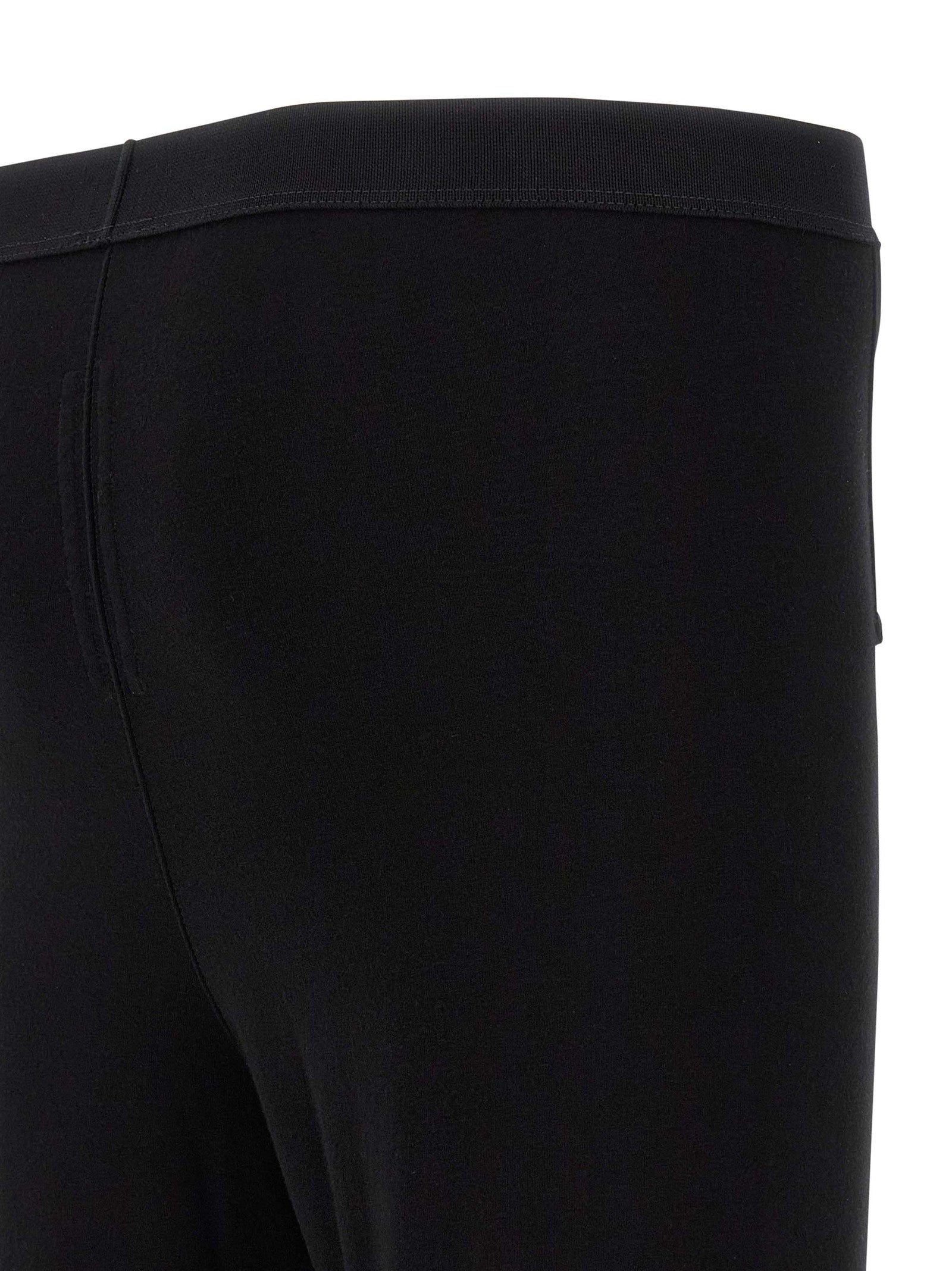 Black Wool Leggings