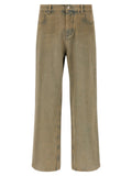 Amiri Beige Cotton Straight-Leg Jeans