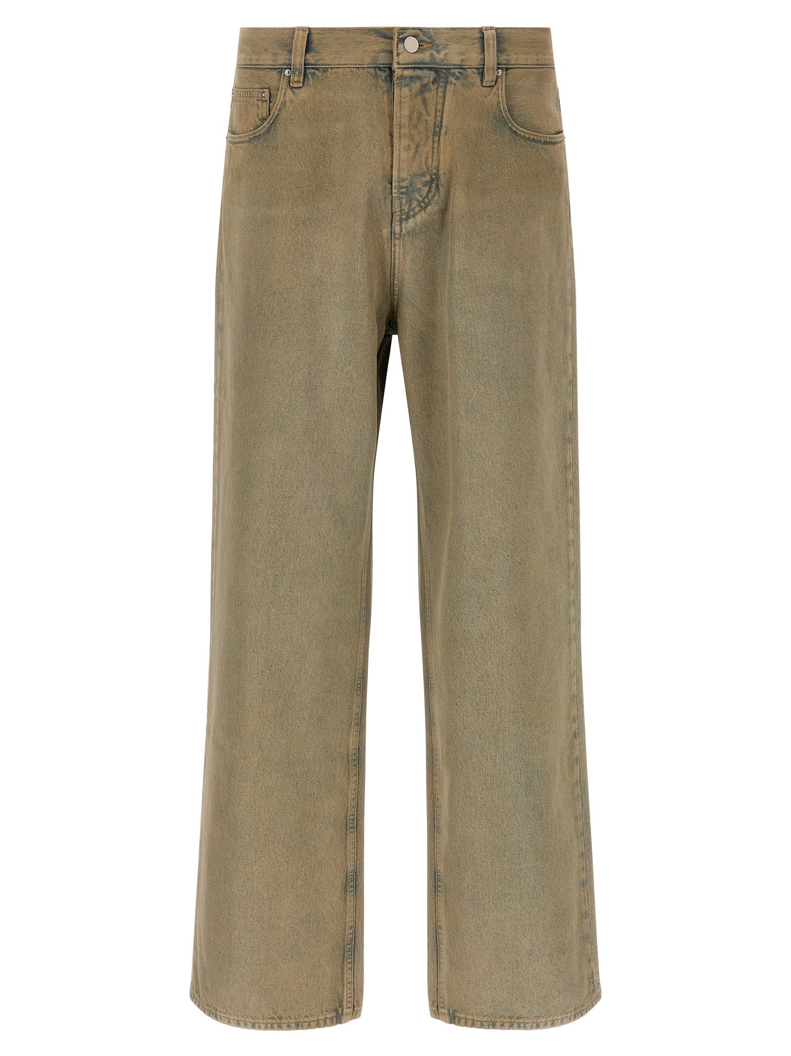 Amiri beige jeans med rette ben i bomull