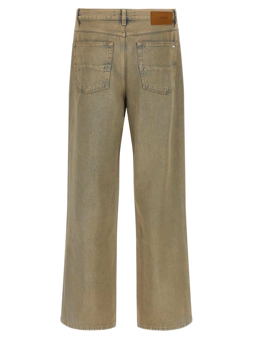 Amiri beige jeans med rette ben i bomull