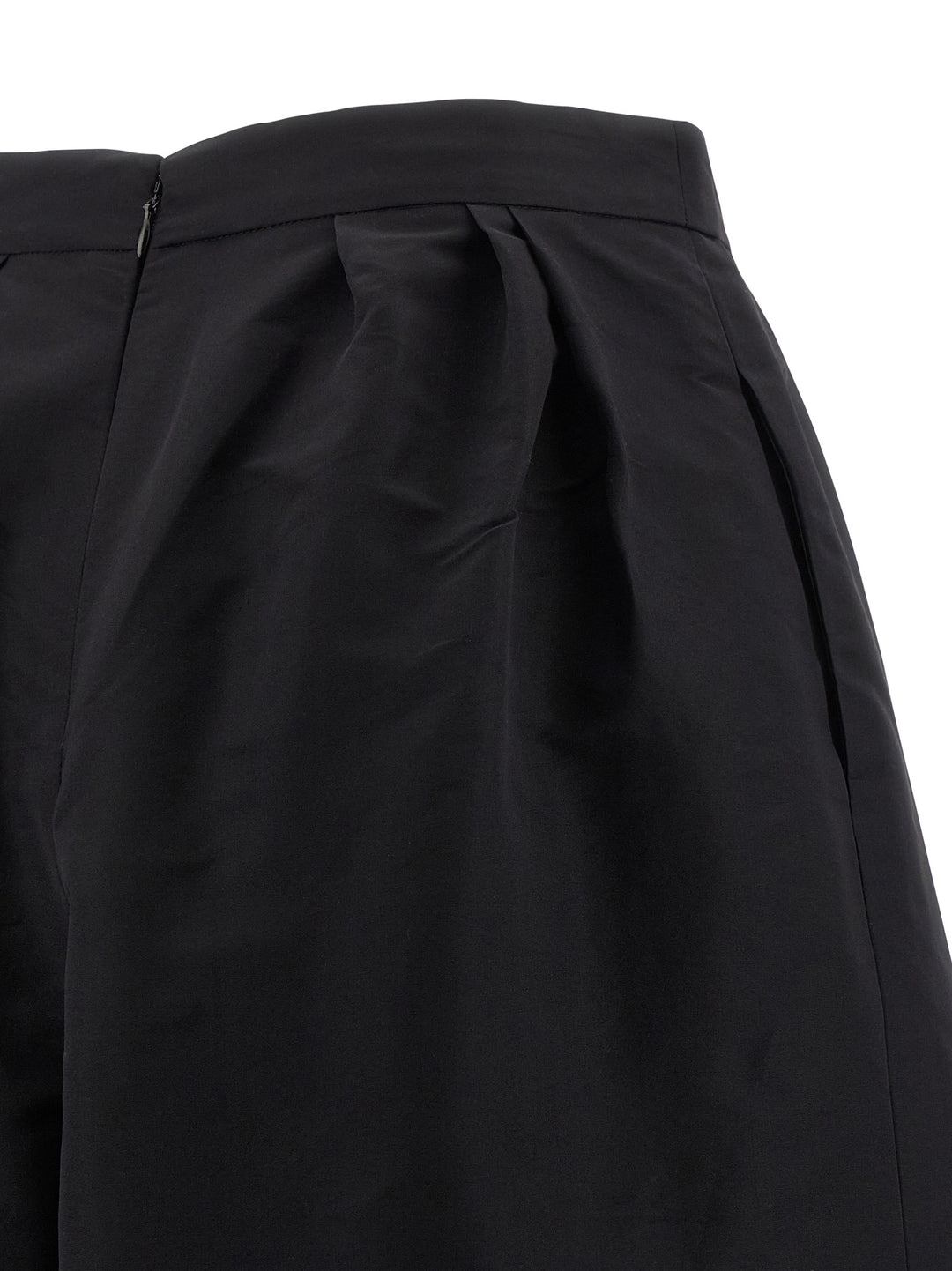 Carolina Herrera sorte uformelle silkebukser