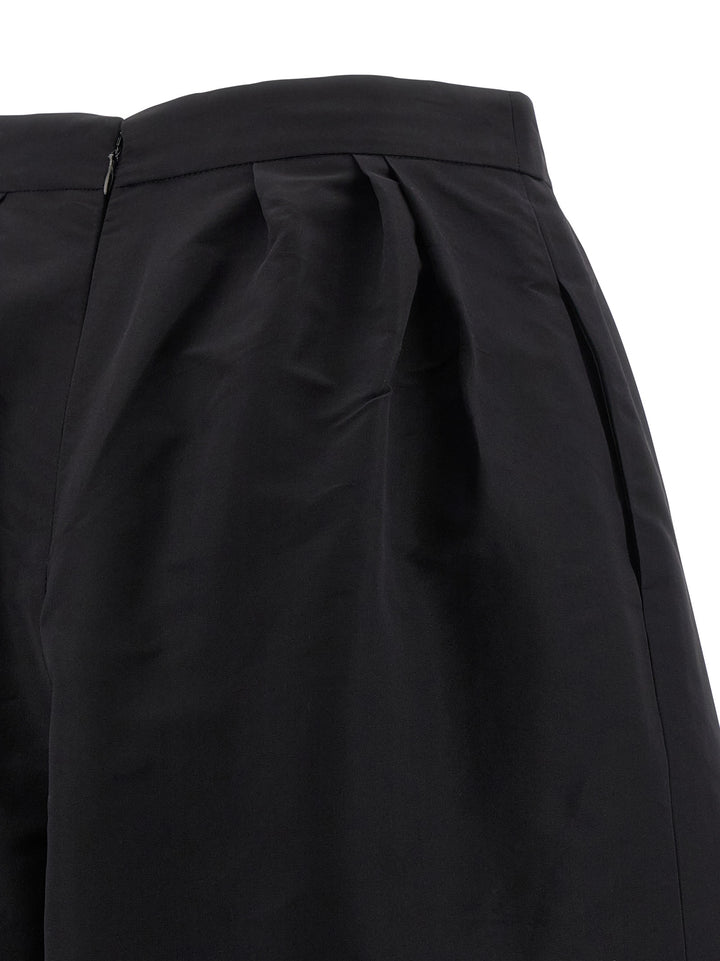 Carolina Herrera sorte uformelle silkebukser