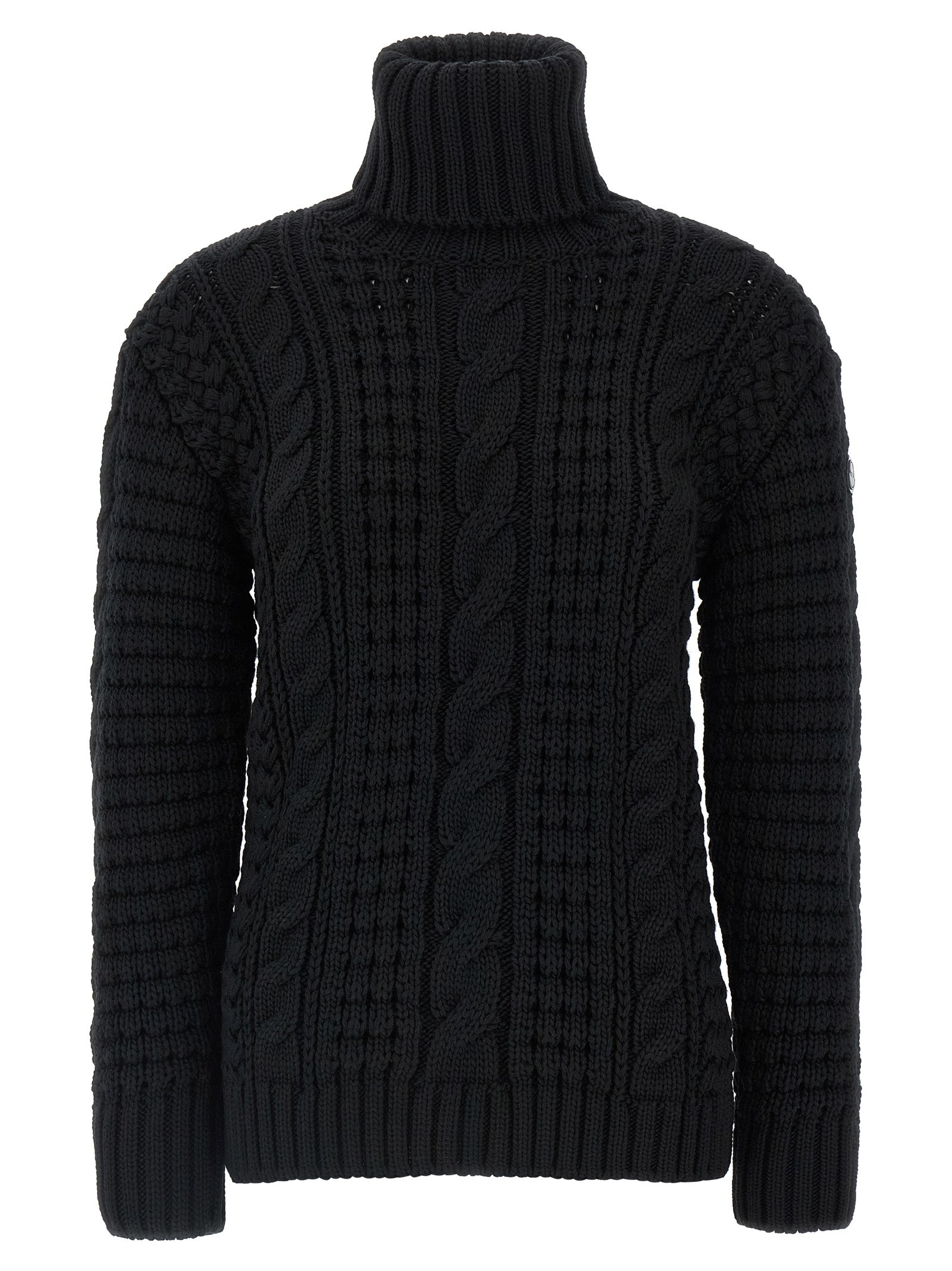 Black Virgin Wool Cardigan