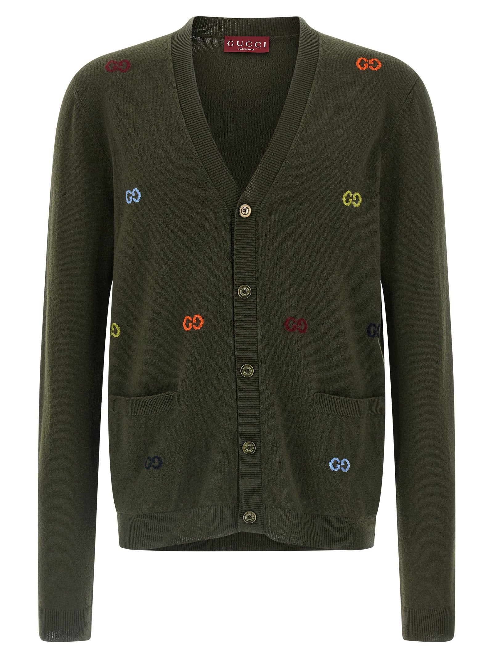 Bicolor Cashmere Cardigan