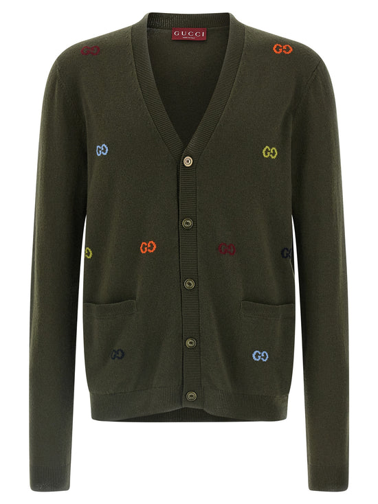 Gucci Bicolor Cashmere Cardigan