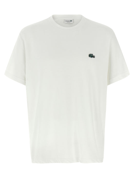 Lacoste White Cotton T-Shirt
