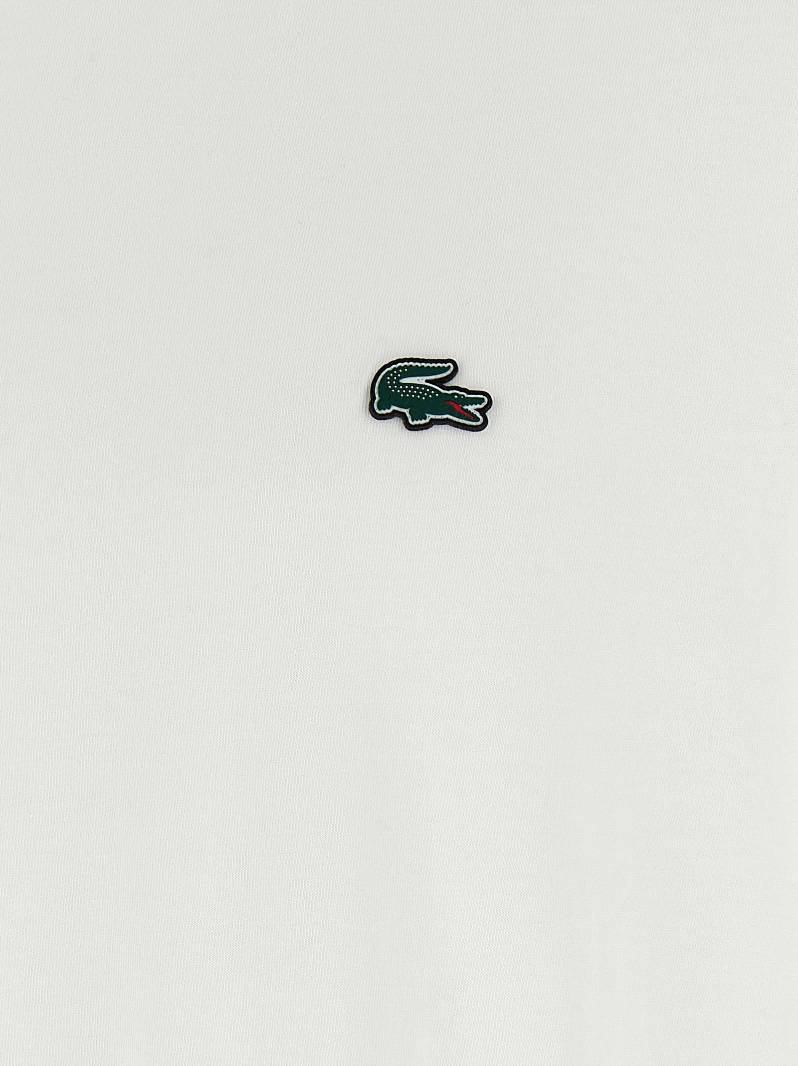 Lacoste White Cotton T-Shirt