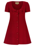 Valentino Garavani Multicolor Virgin Wool Short Dress