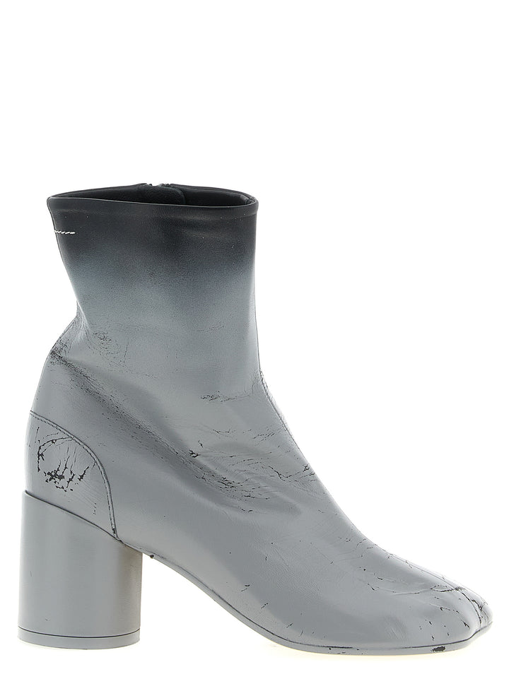 MM6 Maison Margiela ankelstøvler i grått lammeskinn