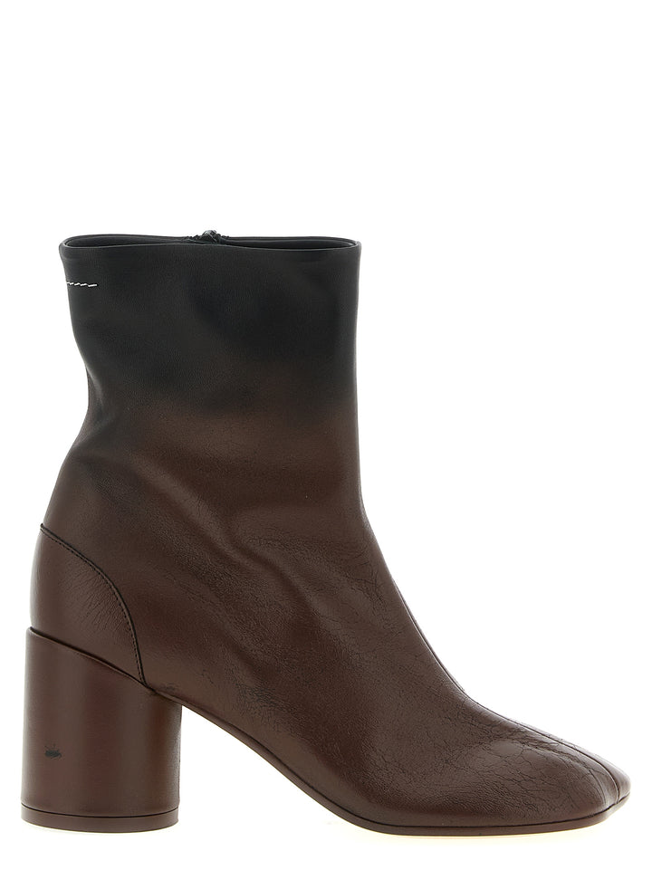 MM6 Maison Margiela Brune Ankelstøvler i Lammeskinn