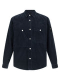 Stone Island Blue Cotton Blouse