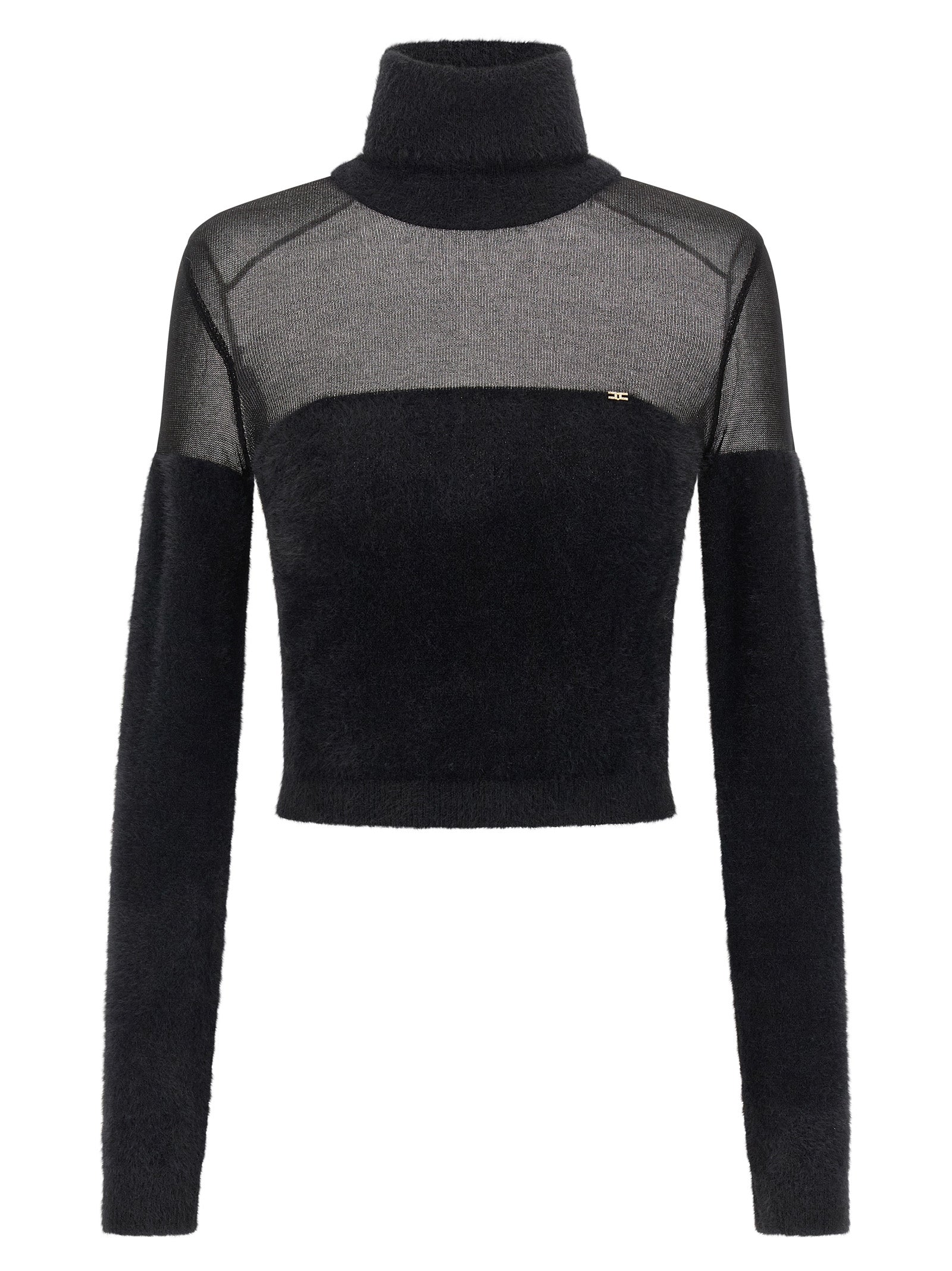 Black Polyamide Cardigan