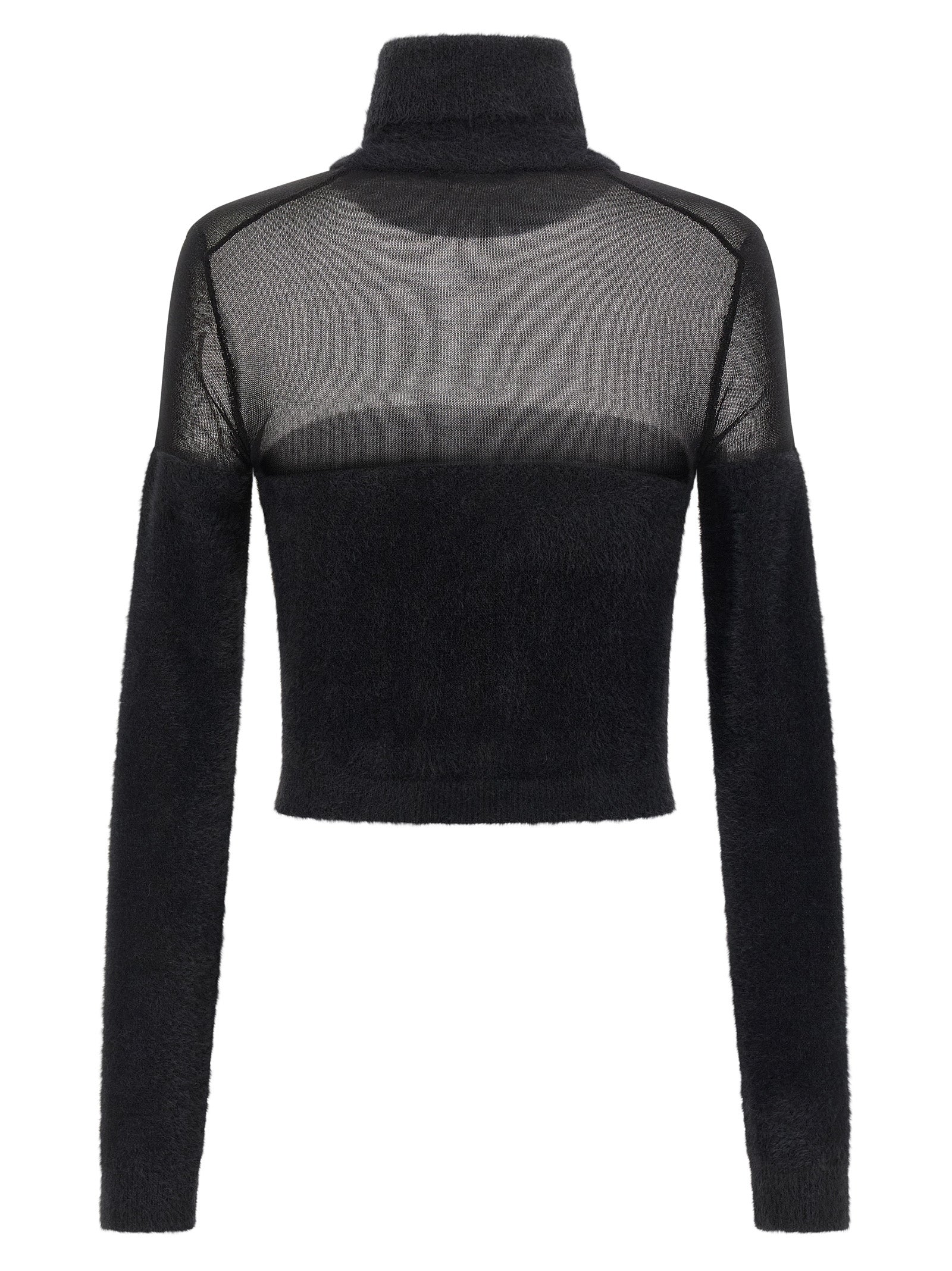 Black Polyamide Cardigan