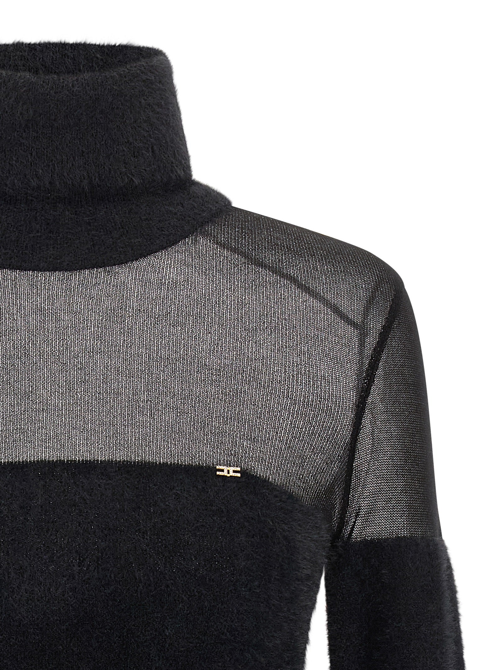 Black Polyamide Cardigan