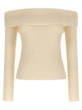 Rick Owens White Wool Cardigan