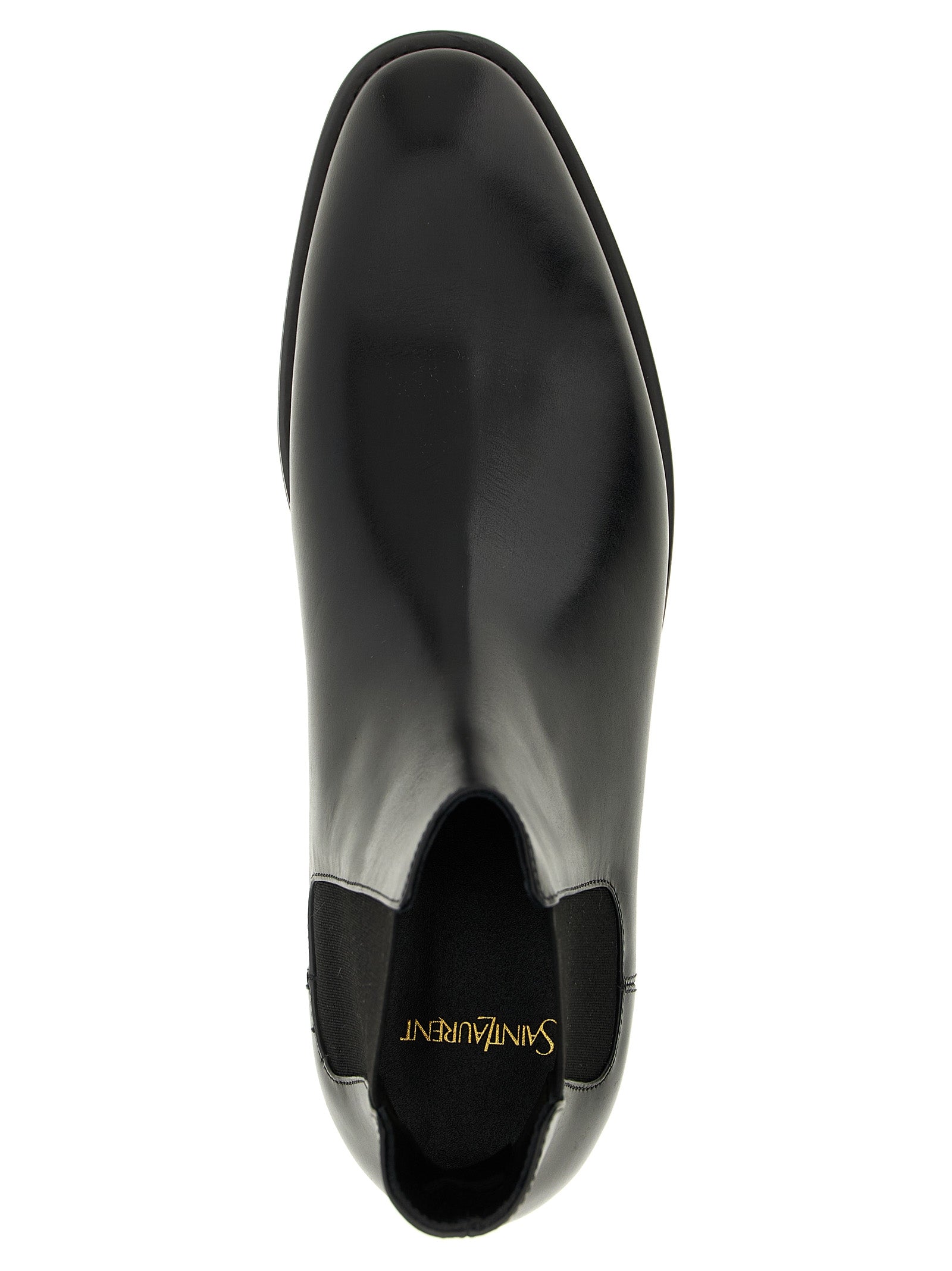 Black Calfskin Chelsea Boots