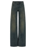 Balenciaga Blue Cotton Flared Jeans