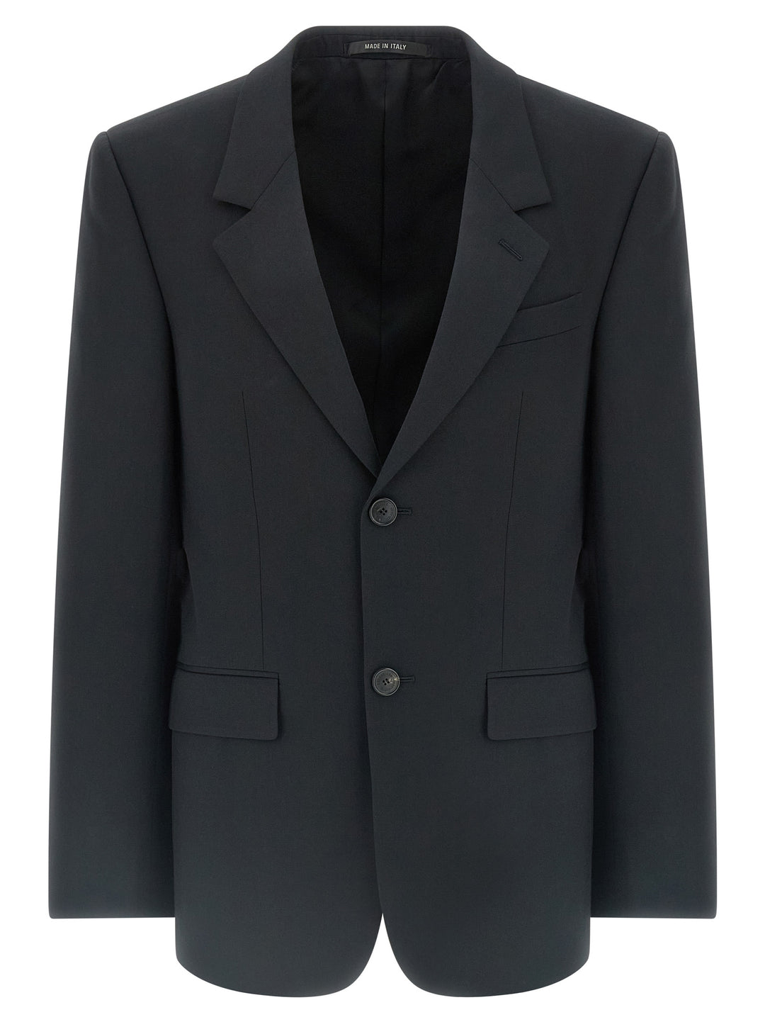 Balenciaga sort blazer i ull