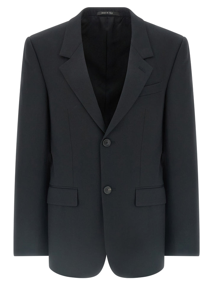 Balenciaga sort blazer i ull