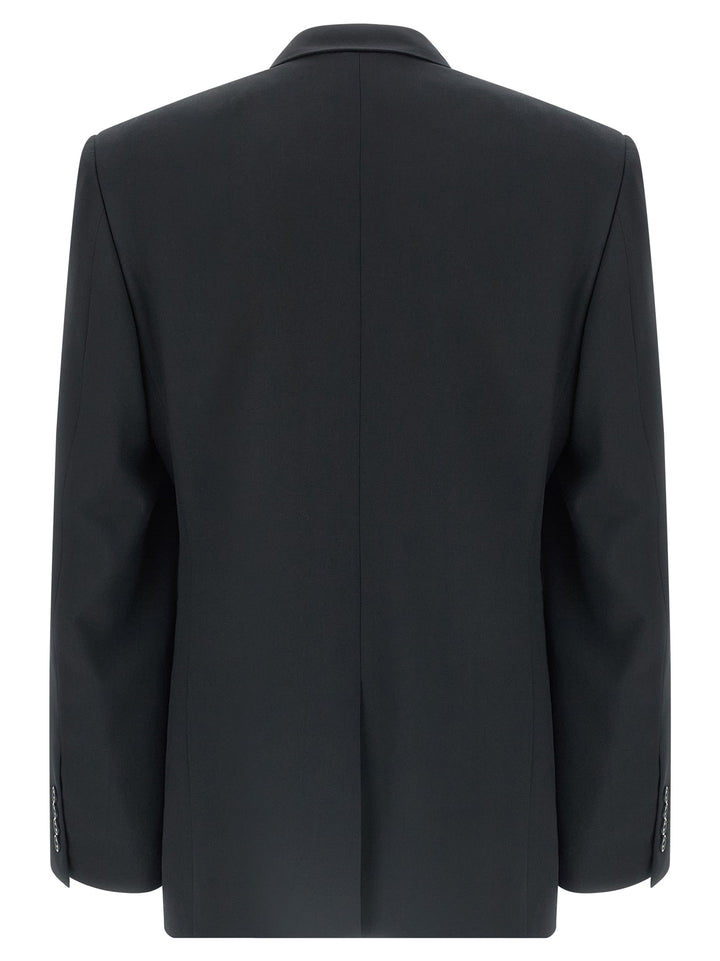 Balenciaga sort blazer i ull