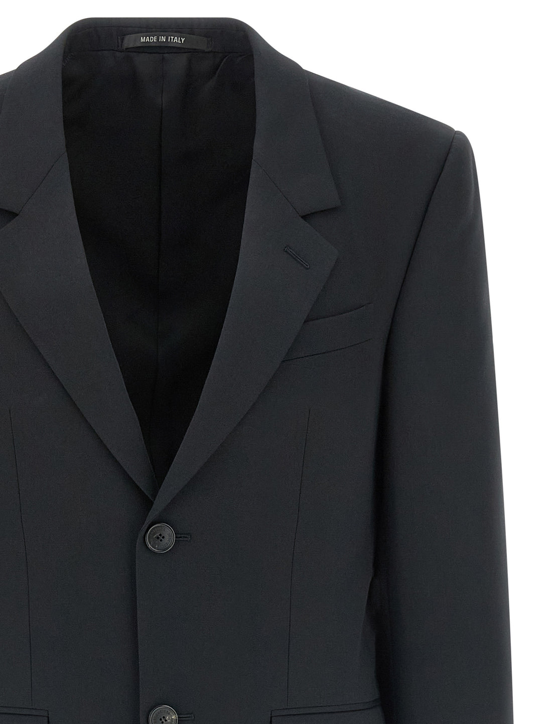 Balenciaga sort blazer i ull