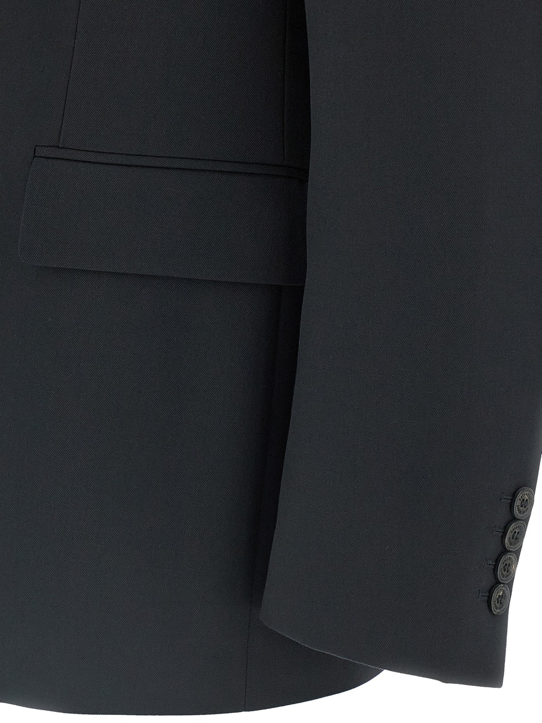 Balenciaga sort blazer i ull