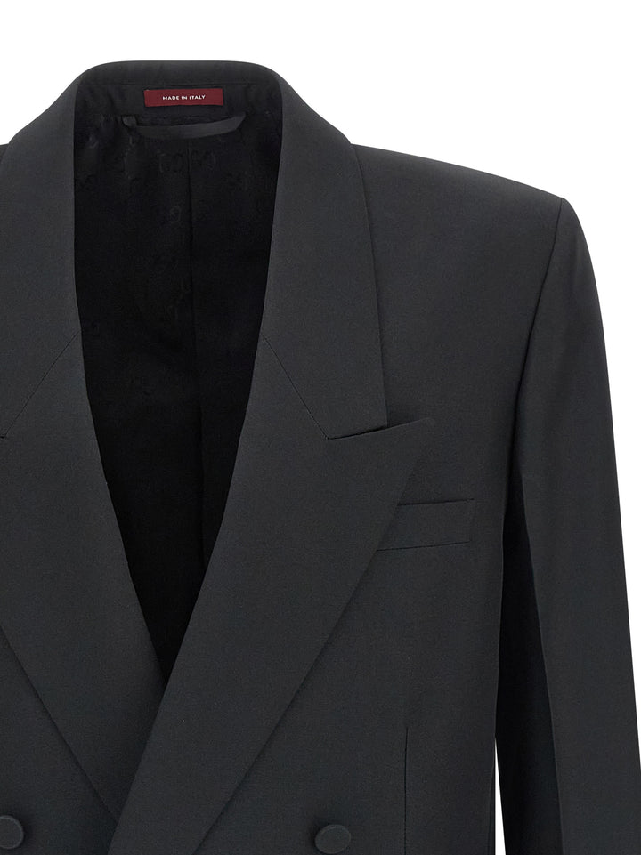 Gucci sort polyesterblazer