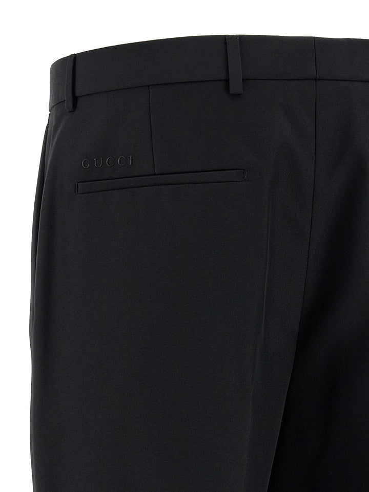Gucci svarte dressbukser i polyester